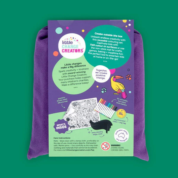 Little Change Creators - Re-FUN-able™ Colouring Set / Safari