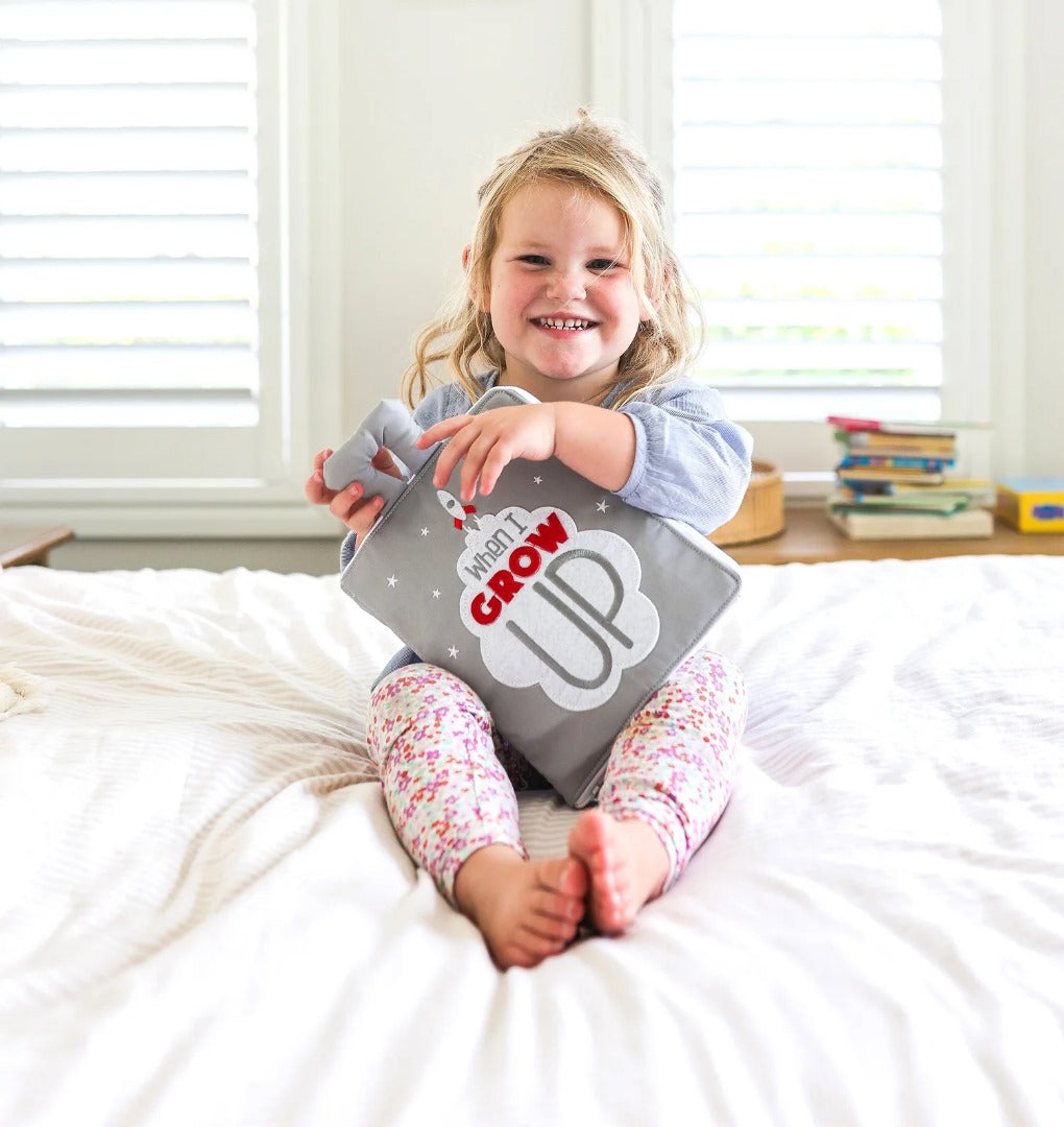 Curious Columbus - Fabric Activity Book - When I Grow Up