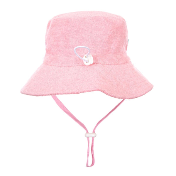 Acorn- Terry Towelling Bucket Hat/ Light Pink
