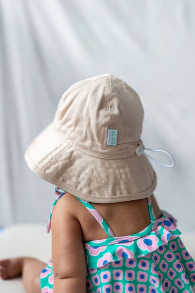 Acorn- Wide Brim Infant Hat / Vanilla