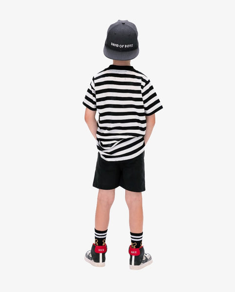Band of Boys - Charcoal BOB Pixelated Flat Peak Cap