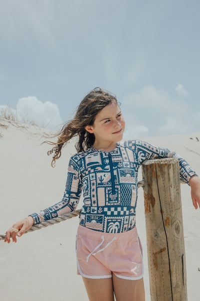 Cry Wolf- Surf Short/ Blush