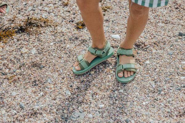 Cry Wolf- Beach Sandal/ Coastal Green