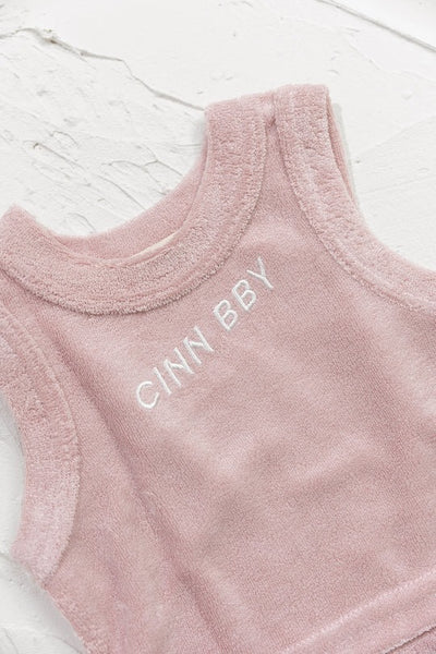 Cinnamon Baby - Terry Singlet / Dusty Rose