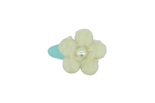 Milk & Soda - Fluffy Flower Hair Clip / Assorted