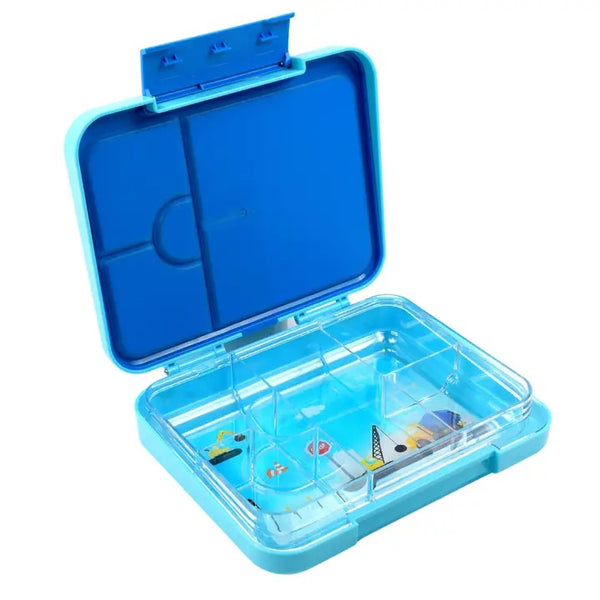 Mum Made Yum - Bento Lunchbox (Large) / Light Blue Construction