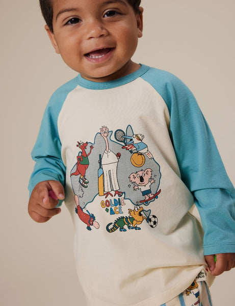 Goldie & Ace - Team Goldie Raglan Long Sleeve Top