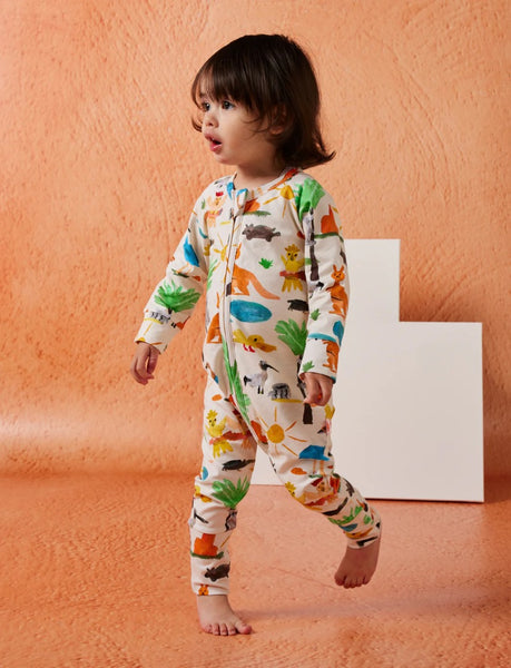 Halcyon Nights - Long Sleeve Romper / Yo's Country