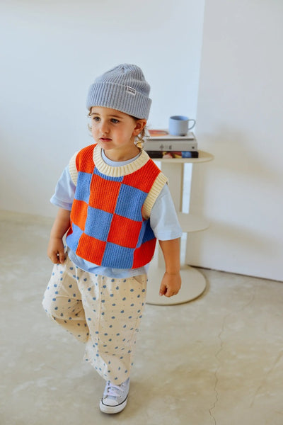 Sunday Siblings - Happy Tomato Pants / Blue