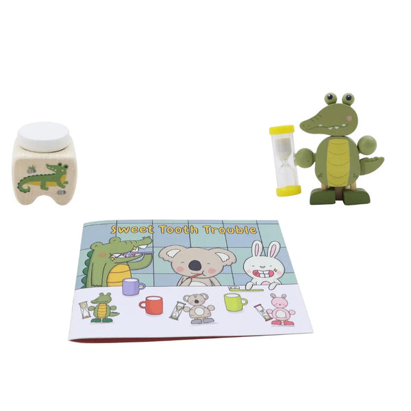 Toyslink - Wooden Happy Teeth Duo with Story Book