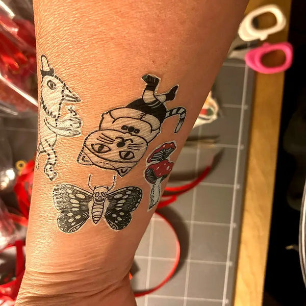 Missy Minzy - Glow in the Dark Temporary Tattoos