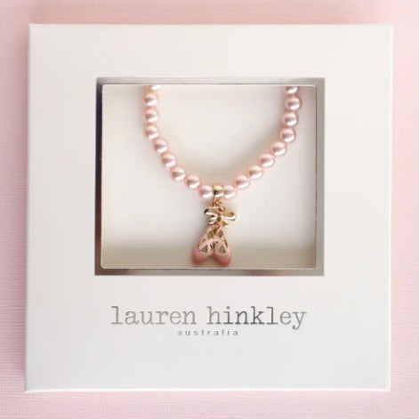 Lauren Hinkley - Pink Pearl Ballet Slippers Bracelet