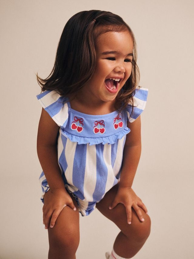 Huxbaby - Seaside Cherry Stripe Playsuit