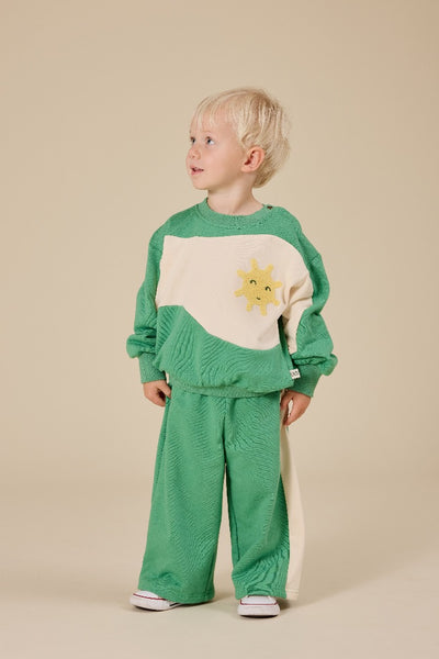 Goldie & Ace - Arlo Wide Leg Pant / Fern & Vanilla