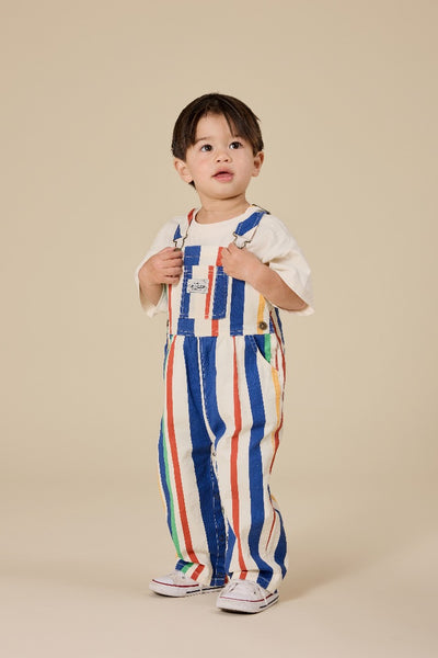 Goldie & Ace - 90'S Bold Stripe Austin Denim Overalls