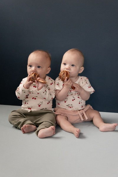 Nature Baby - Faye Bodysuit / Strawberry Blush Print