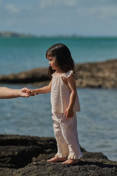 Nature Baby - Petal Top / Golden Stripe