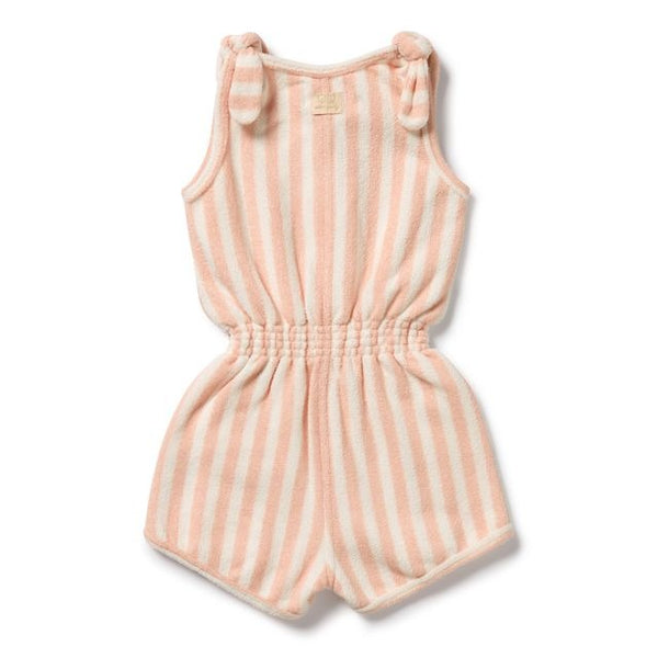 Wilson + Frenchy - Organic Terry Playsuit / Strawberry Wave