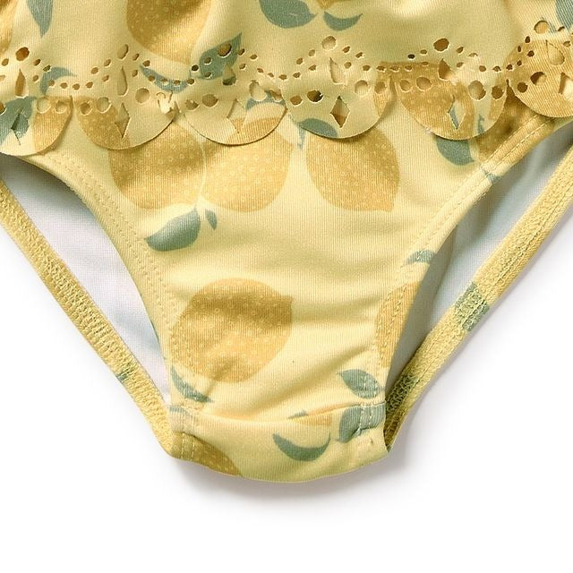 Wilson + Frenchy - Cutwork Rashie Swimset / Lemon Drop