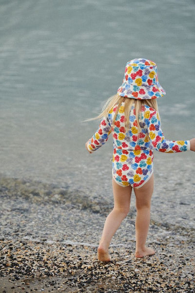 Nature Baby - One Piece Bathing Swimsuit / Painted Delphine Print
