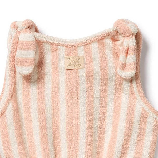 Wilson + Frenchy - Organic Terry Playsuit / Strawberry Wave