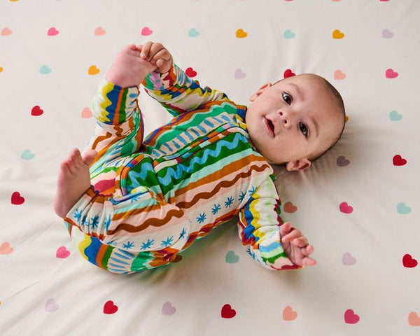 Kip & Co - Organic Long Sleeve Zip Romper / Beach Patterns