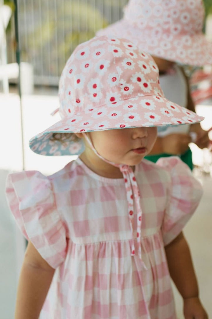 Acorn - Wide Brim Reversible Sunhat / Camellia
