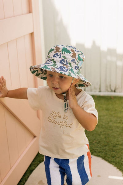 Acorn - Wide Brim Bucket Hat / T-Rex