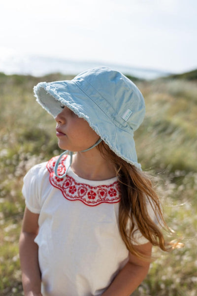 Acorn - Frayed Bucket Hat / Seafoam