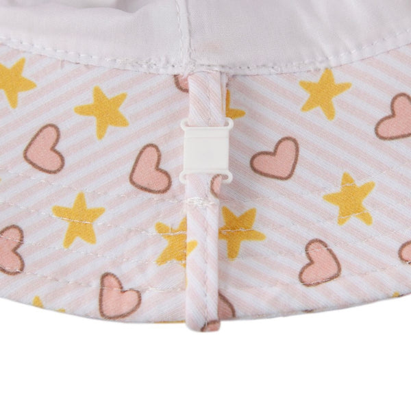 Acorn - Stretch Cotton Wide Brim Sunhat / Love and Stars