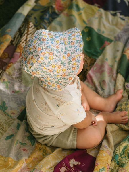 Acorn - Stretch Cotton Wide Brim Sunhat / ABC's