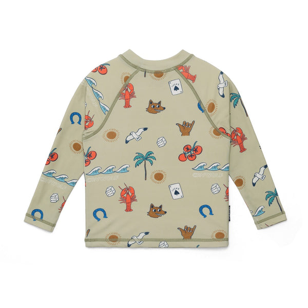 Cry Wolf - Baby Rash Vest / Lucky Days Sage