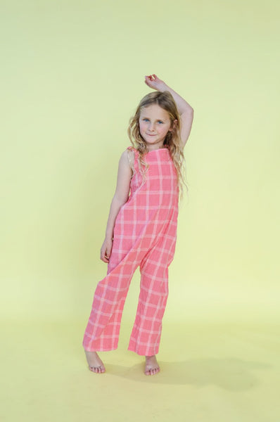 Grown Clothing - Cotton Check Playsuit