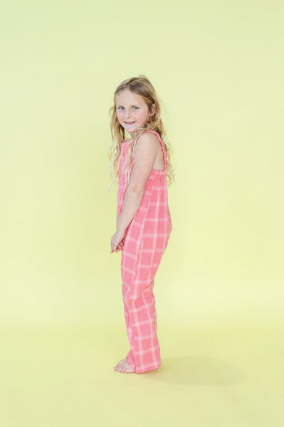 Grown Clothing - Cotton Check Playsuit
