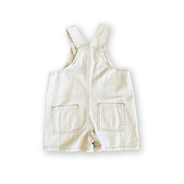 Grown Clothing - Everyday Twill Short Overalls / Milk