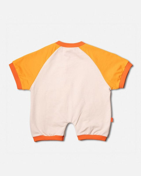 Das Ist Maurice - Romper Tangerine & Off White