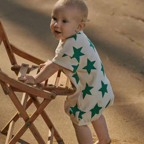 Nature Baby - Juno Romper Waffle / Magic Print