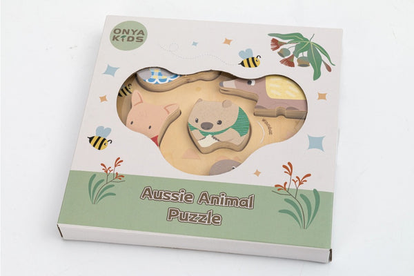 Toyslink - Wooden Aussie Animal Puzzle (Stacking Toy)