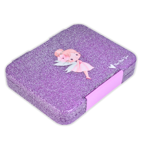 Mum Made Yum - Bento Lunchbox (Large) / Sparkle Purple Fairy Garden
