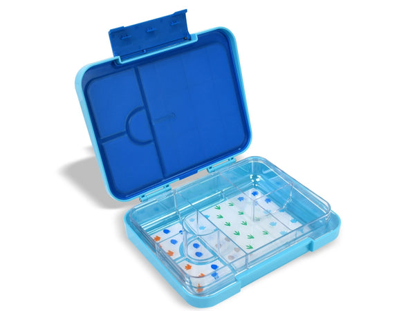 Mum Made Yum - Bento Lunchbox (Large) / Light Blue Dino