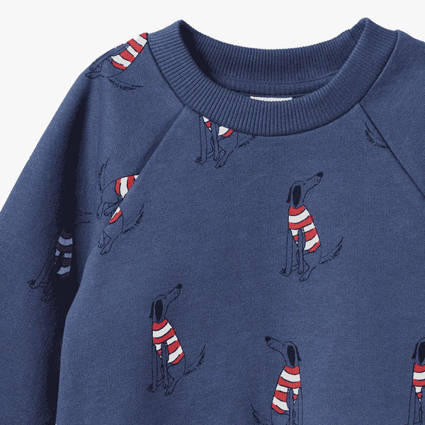 Nature Baby - Emerson Sweater / Best Friend Indigo Print