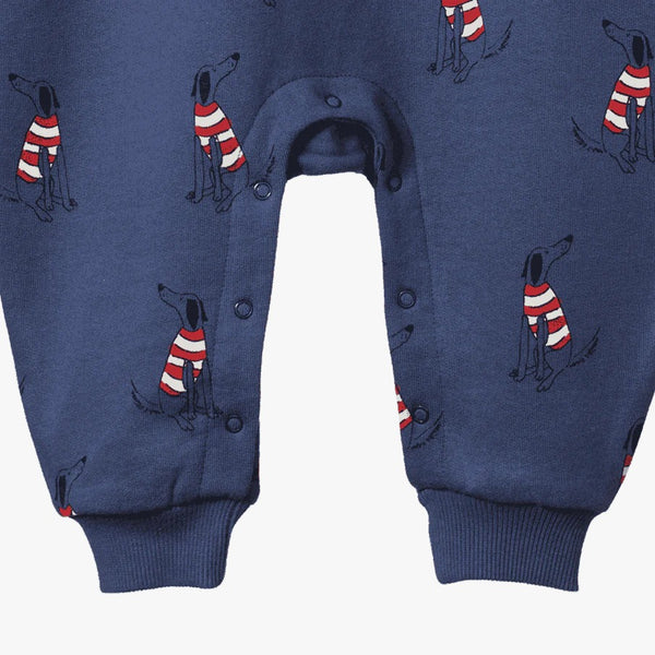 Nature Baby - Long Sleeve Juno Romper / Best Friend Indigo Print