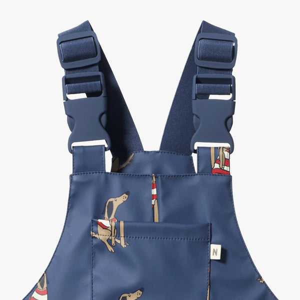 Nature Baby - Splash Overalls / Best Friend Indigo Print
