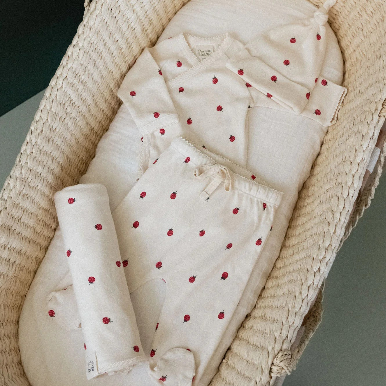 Nature Baby - Welcome Home Gift Set / Raspberry Print