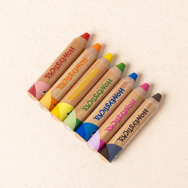 Honeysticks - Magic 3-in-1 Beeswax Pencils Little Learners 7pk