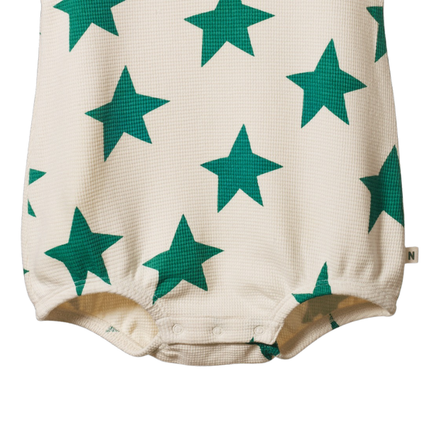 Nature Baby - Juno Romper Waffle / Magic Print
