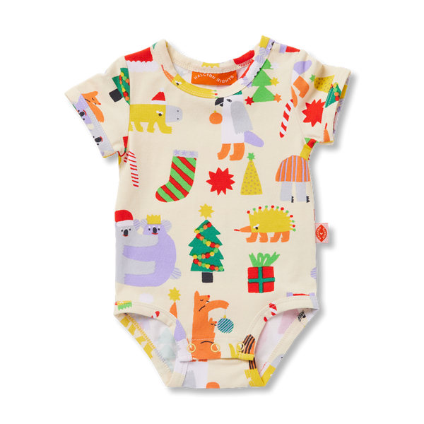 Halcyon Nights - Tinsel Tails Short Sleeve Bodysuit