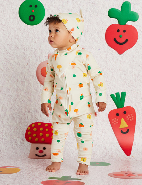 Halcyon Nights - Long Sleeve Romper / Teeny Tiny Veg