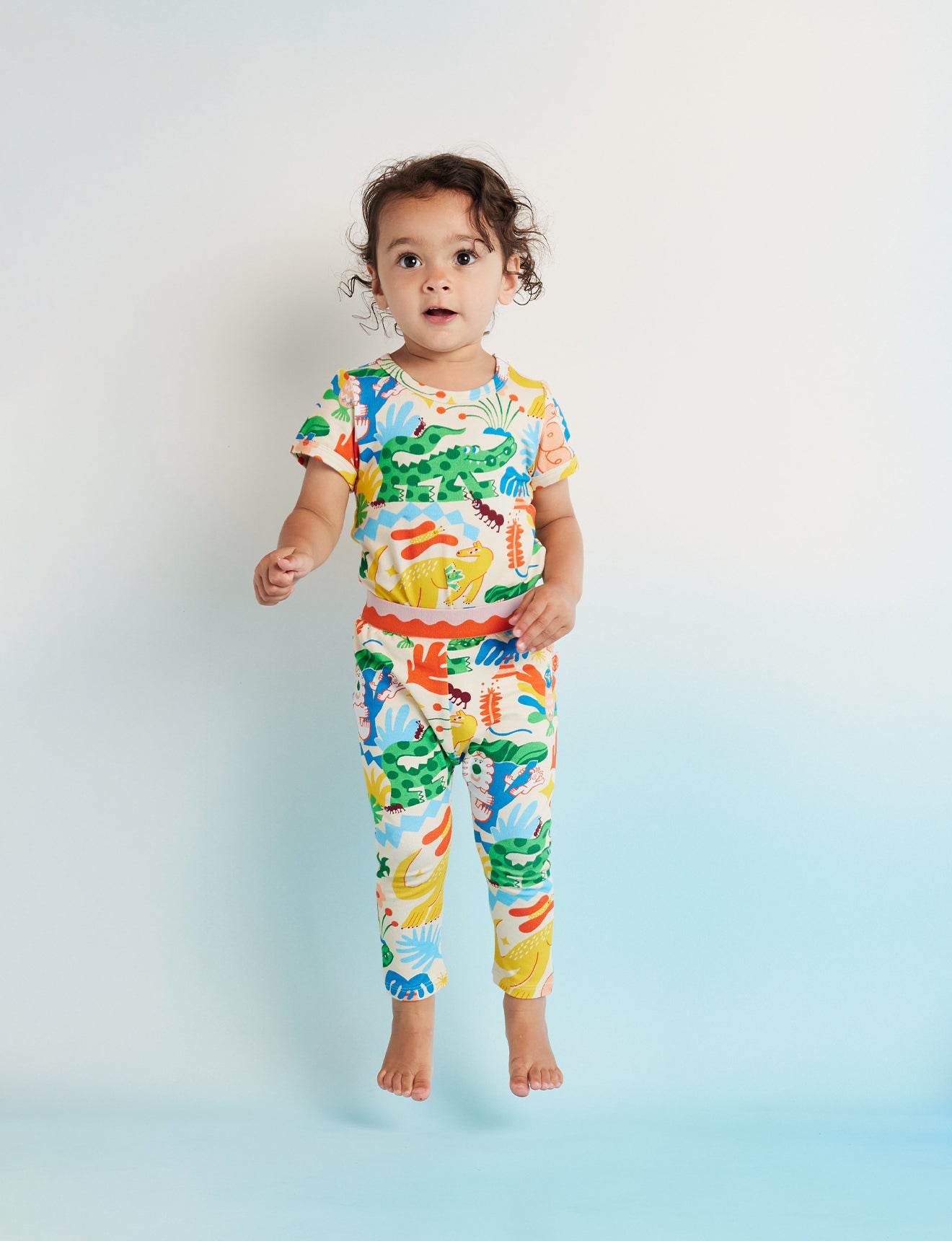 Halcyon Nights - Short Sleeve Bodysuit / Tropicool