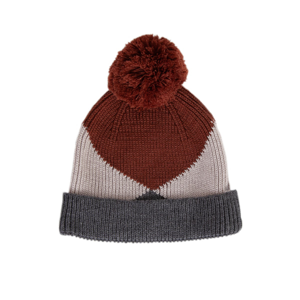 Acorn-Hidden Valley Merino Beanie/Chestnut